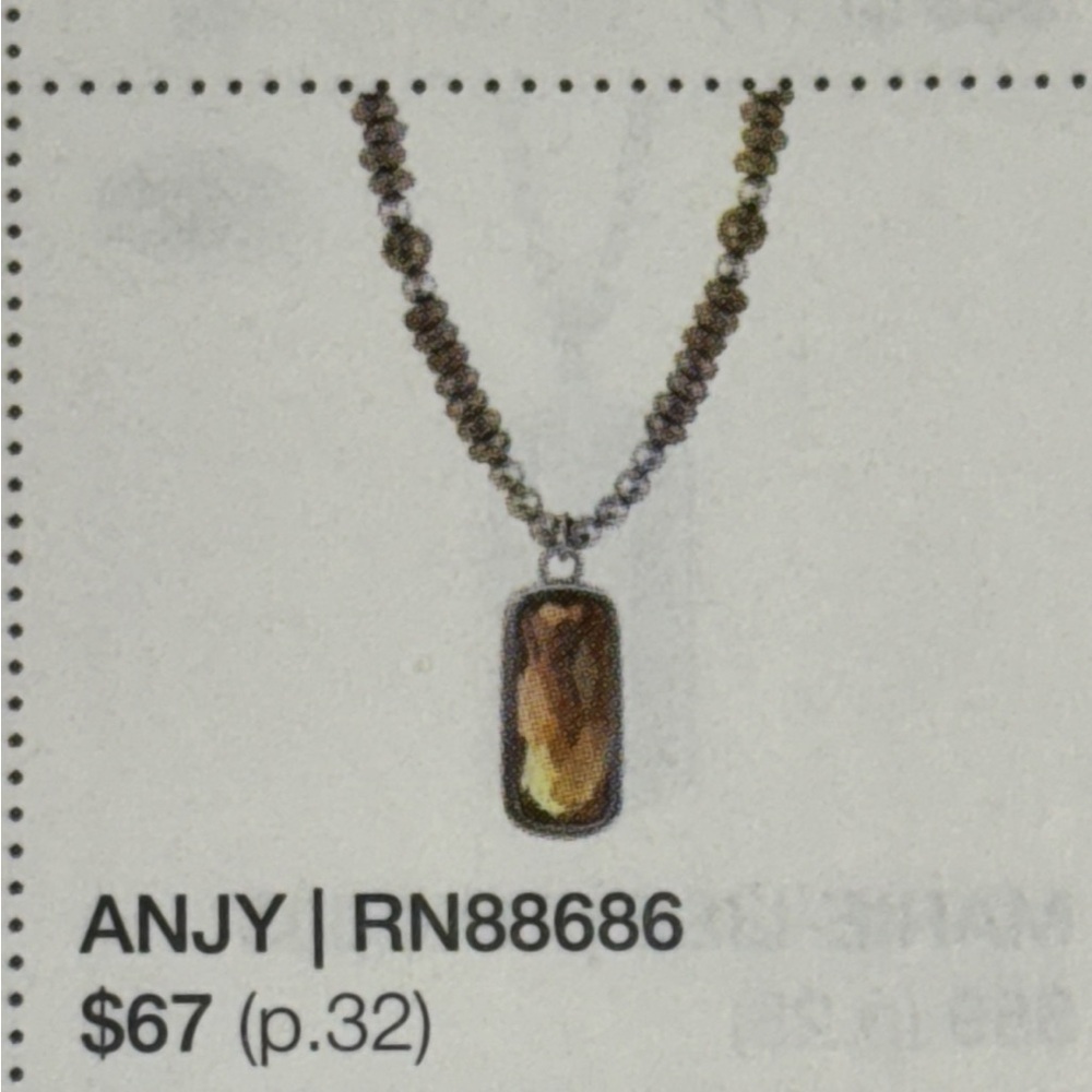 Tocara anjy Amber-Toned Pendant Necklace